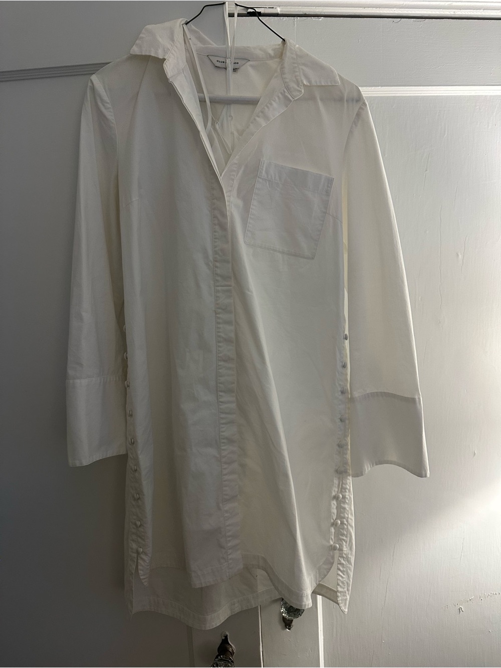 Club Monaco Women’s White Shirt Dress